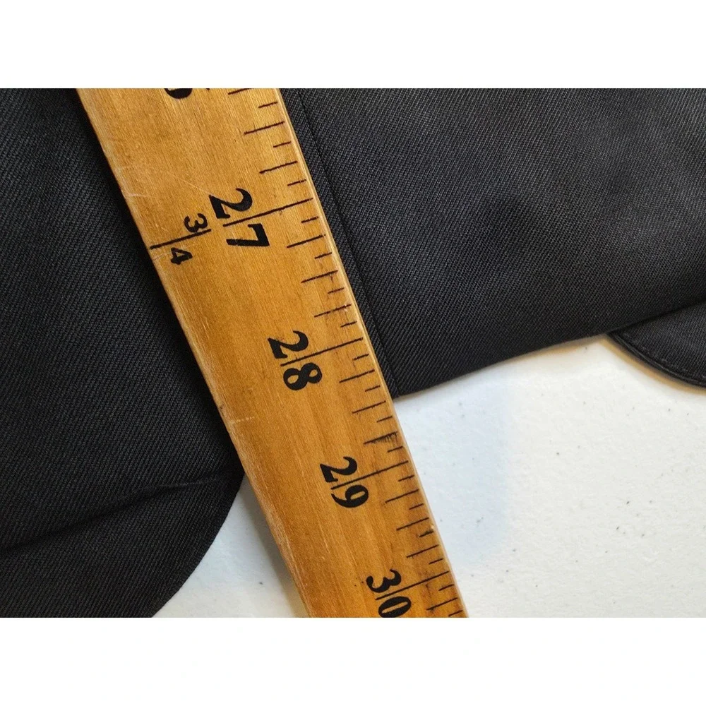 Berragamo Blazer Jacket‎ Mens 42R Black Sports Coat 2 Buttons Super 110's Wool